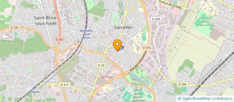 localisation de l'entreprise SS CARS  SARCELLES