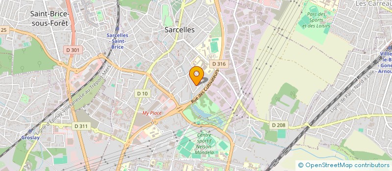 localisation de l'entreprise SS.COM  SARCELLES