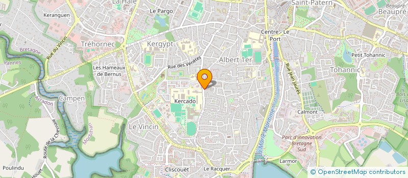 localisation de l'entreprise SS COUVERTURE à VANNES