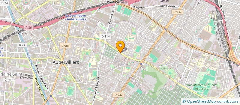 localisation de l'entreprise SS INVESTISSEMENT à AUBERVILLIERS