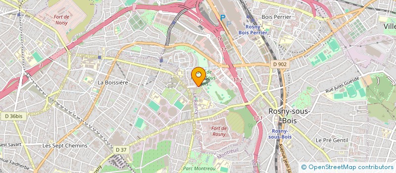 localisation de l'entreprise SS-LOCATION à ROSNY-SOUS-BOIS