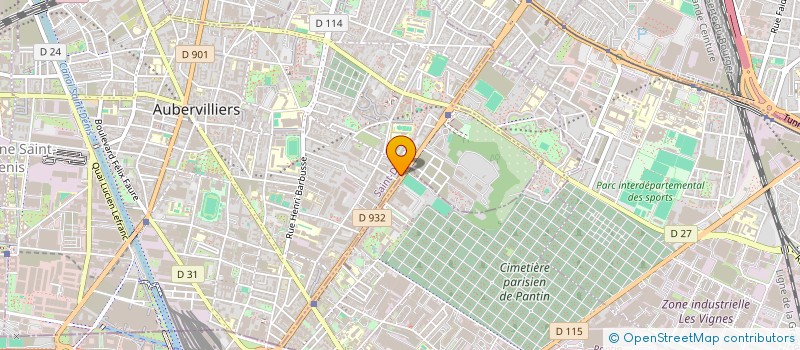 localisation de l'entreprise SS LUXURY CAB  AUBERVILLIERS