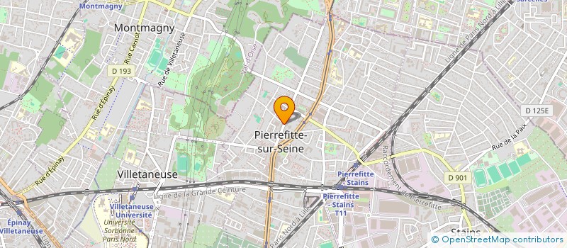 localisation de l'entreprise SS PHONE CENTER à PIERREFITTE-SUR-SEINE