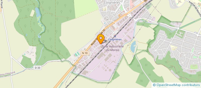 localisation de l'entreprise SS PLAC à COIGNIERES