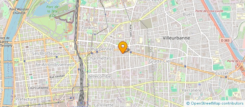 localisation de l'entreprise SS&S  VILLEURBANNE