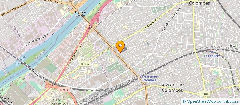 localisation de l'entreprise SS STRUCTURES  COLOMBES