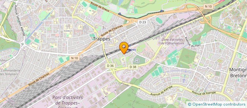 localisation de l'entreprise SS TRANSPORT  TRAPPES