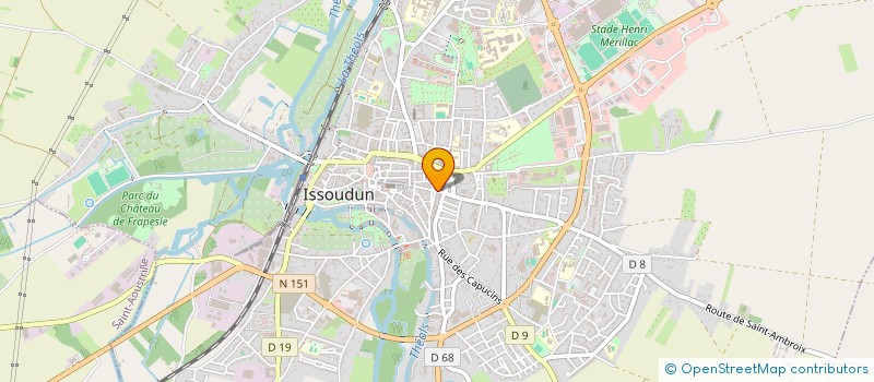 localisation de l'entreprise SS TRONIC à ISSOUDUN