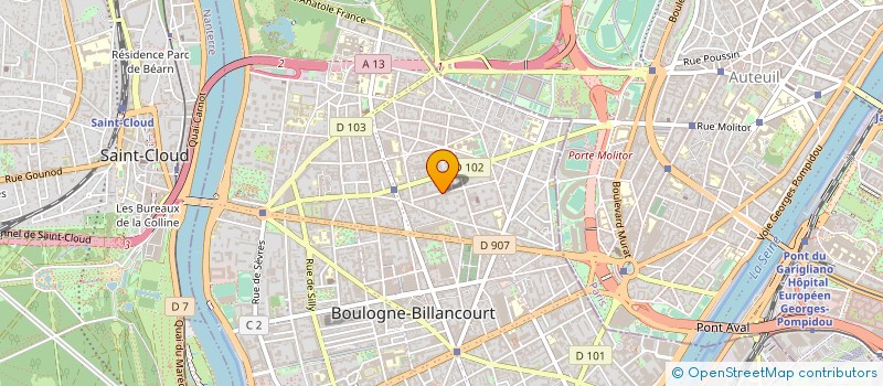 localisation de l'entreprise SS2A COURTAGE à BOULOGNE-BILLANCOURT