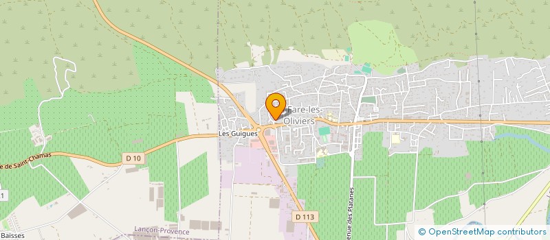 localisation de l'entreprise SSA INC.  LA FARE-LES-OLIVIERS