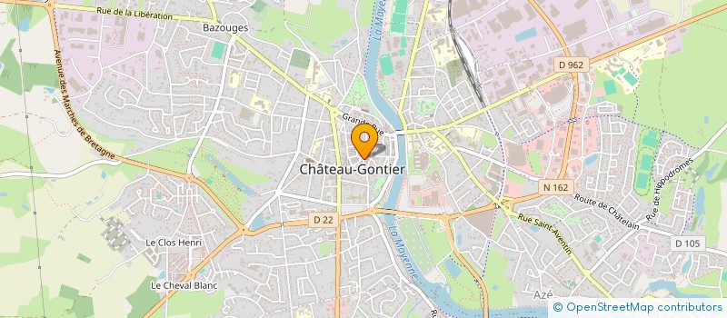 localisation de l'entreprise SSA SUD MAYENNE  CHATEAU-GONTIER-SUR-MAYENNE