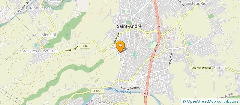 localisation de l'entreprise SSAG à SAINT-ANDRE