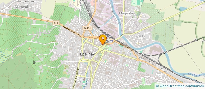 localisation de l'entreprise SSAKO  EPERNAY