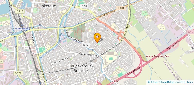 localisation de l'entreprise SSB  COUDEKERQUE-BRANCHE
