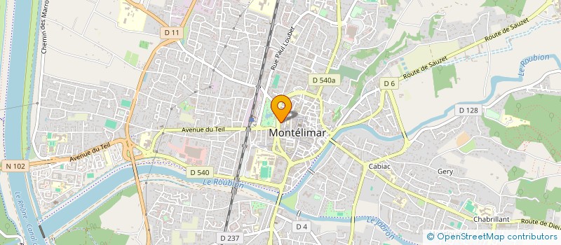 localisation de l'entreprise SSB à MONTELIMAR
