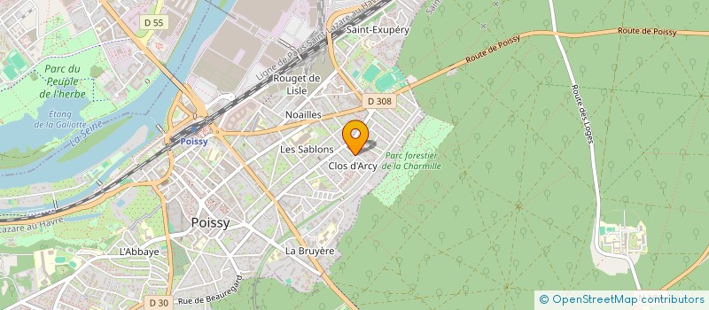 localisation de l'entreprise SSB  POISSY