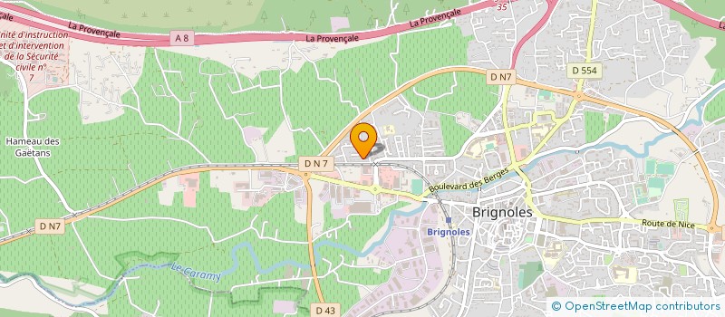 localisation de l'entreprise SSB ANGE à BRIGNOLES