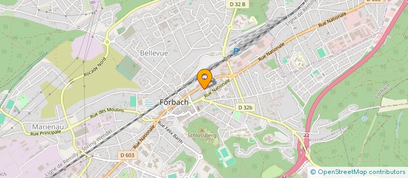 localisation de l'entreprise SSB SECURITE FRANCE  FORBACH