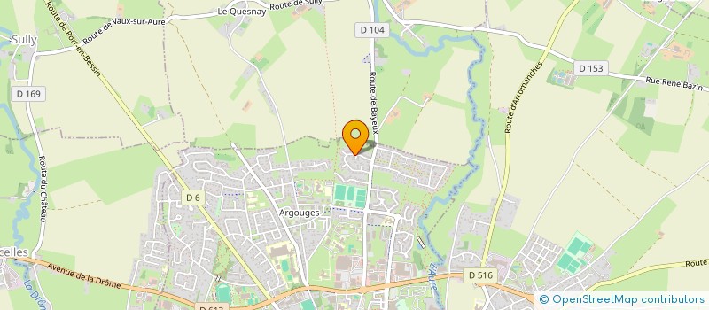 localisation de l'entreprise SSB SPORT SANTE BIEN-ETRE  BAYEUX