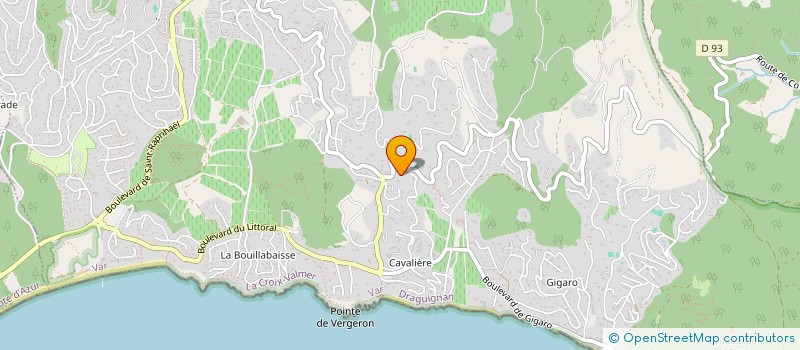 localisation de l'entreprise SSB1  LA CROIX-VALMER