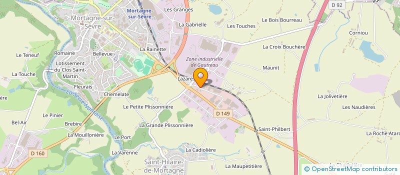 localisation de l'entreprise SSBJ à CHOLET