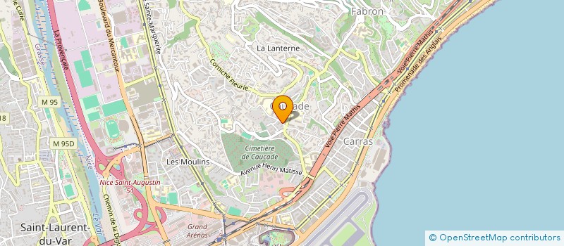 localisation de l'entreprise SSBM IMMOBILIER à NICE