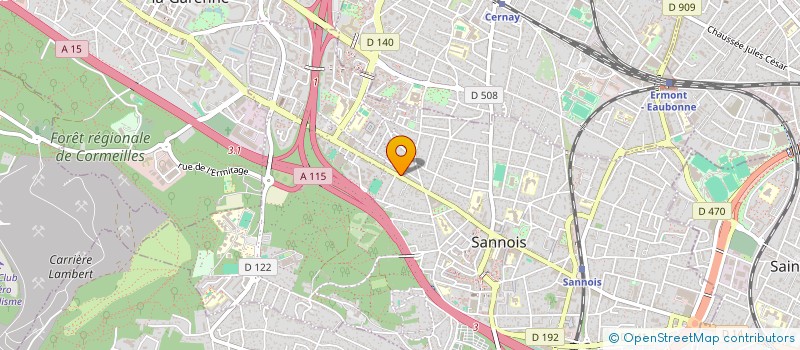 localisation de l'entreprise SSC MULTISERVICES à SANNOIS