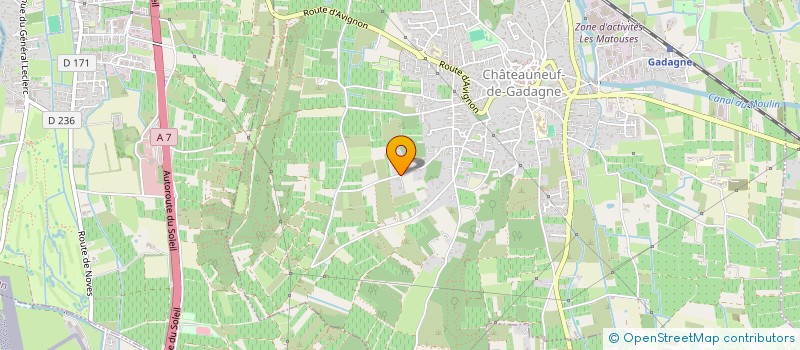 localisation de l'entreprise SSCAC  CHATEAUNEUF-DE-GADAGNE