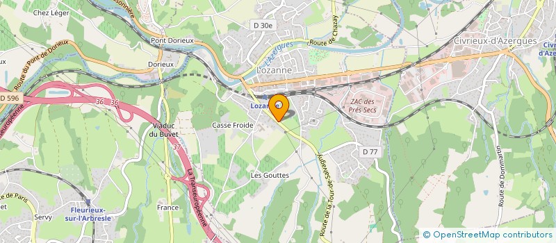 localisation de l'entreprise SSCBRDS  LOZANNE