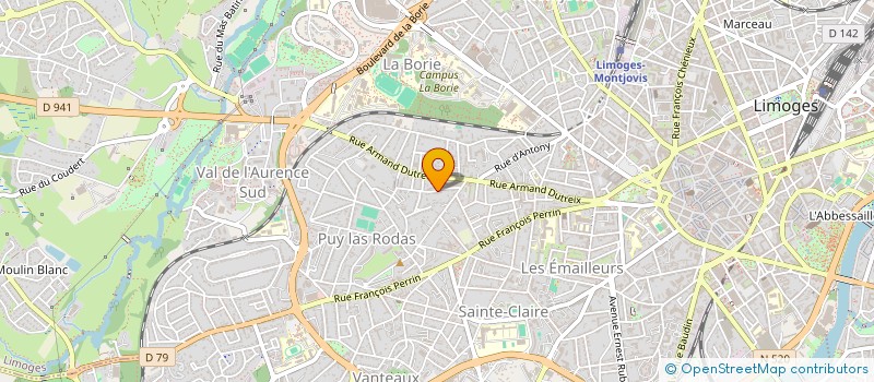 localisation de l'entreprise SSCI AVRL à LIMOGES