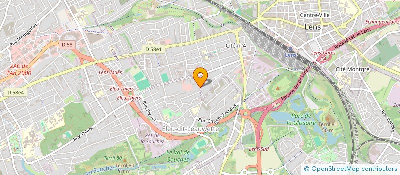 localisation de l'entreprise SSCP SURVEILLANCE SECURITE CYNOPHILE PRIVEE à LENS