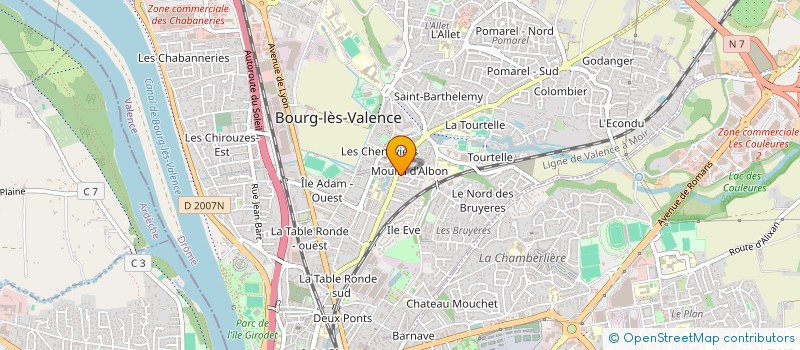 localisation de l'entreprise SSCV  BOURG-LES-VALENCE