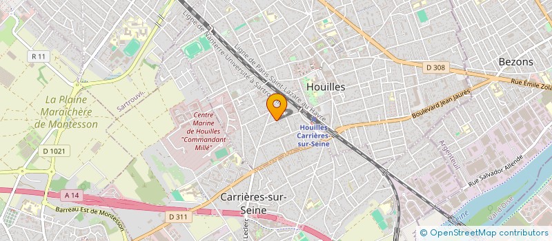 localisation de l'entreprise SSCV VILLA MARIANA à HOUILLES