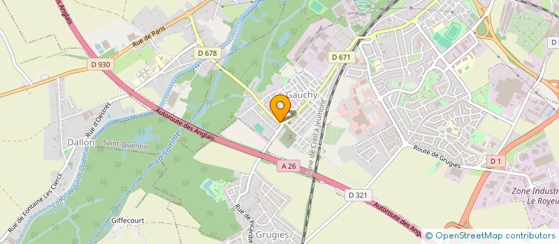 localisation de l'entreprise SSD IMMOBILIER à GAUCHY