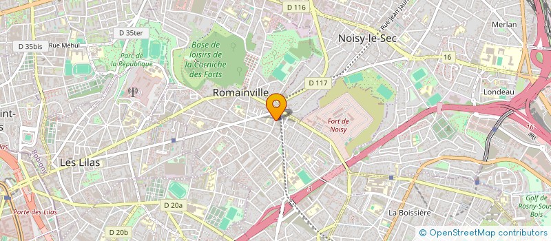 localisation de l'entreprise SSE à ROMAINVILLE