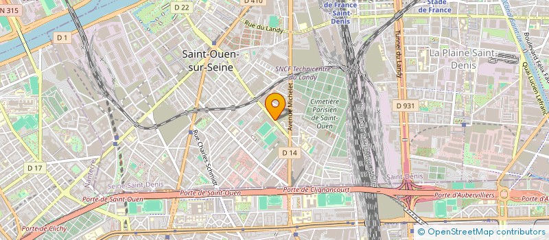 localisation de l'entreprise SSE TRANSPORT  SAINT-OUEN-SUR-SEINE