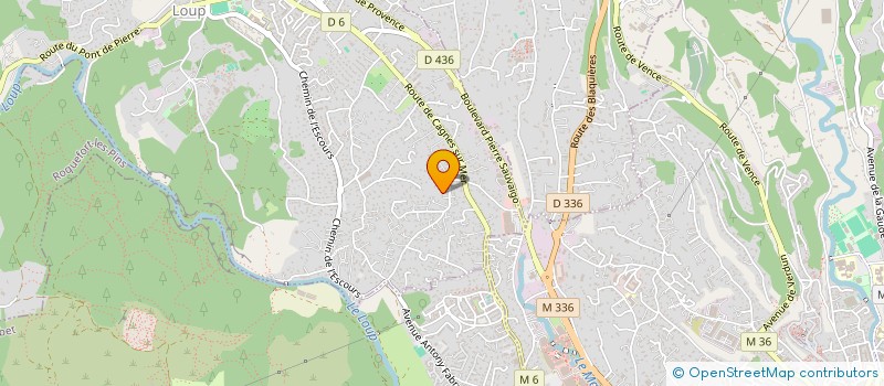 localisation de l'entreprise SSF  LA COLLE-SUR-LOUP