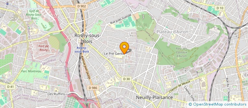 localisation de l'entreprise SSF à ROSNY-SOUS-BOIS