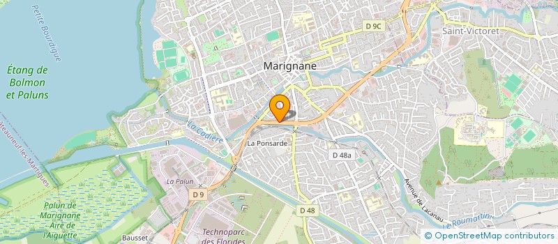 localisation de l'entreprise SSF IMMO  MARIGNANE