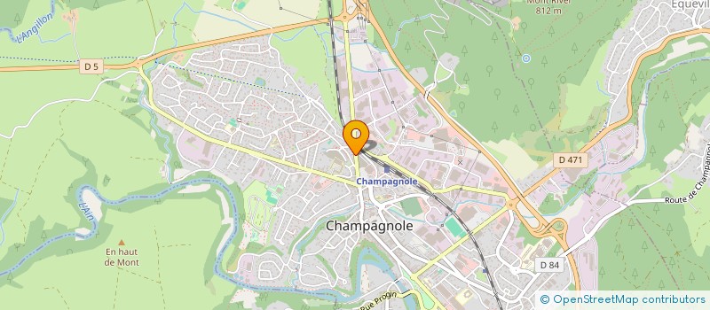 localisation de l'entreprise SSG HOLDING GINDRE  CHAMPAGNOLE