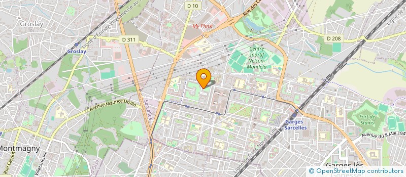 localisation de l'entreprise SSI IMMOBILIER  SARCELLES