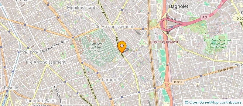 localisation de l'entreprise SSIAD ADMR 20  PARIS