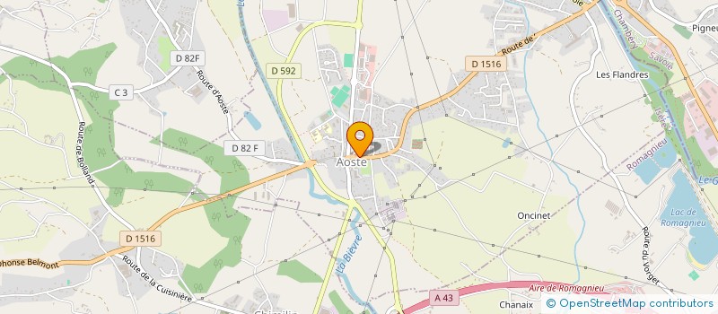 localisation de l'entreprise SSIAD DAUPHINE BUGEY à AOSTE