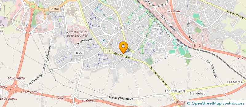 localisation de l'entreprise SSIELL  TREGUEUX