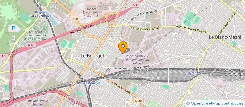 localisation de l'entreprise SSILA TRANS à LE BOURGET