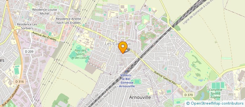 localisation de l'entreprise SSM  ARNOUVILLE