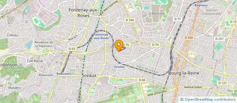 localisation de l'entreprise SSM FIBRE à SCEAUX