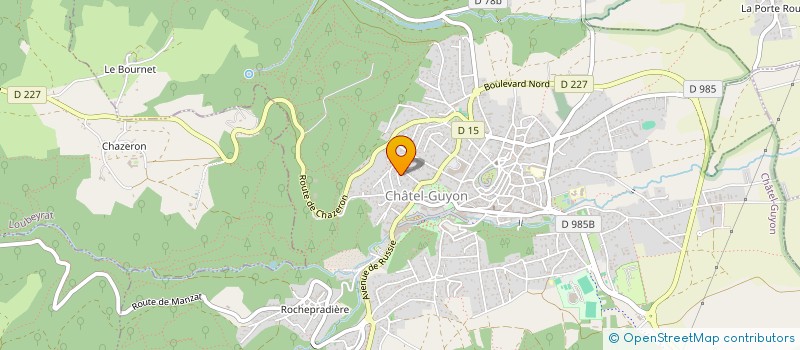 localisation de l'entreprise SSM TECH à CHATEL-GUYON