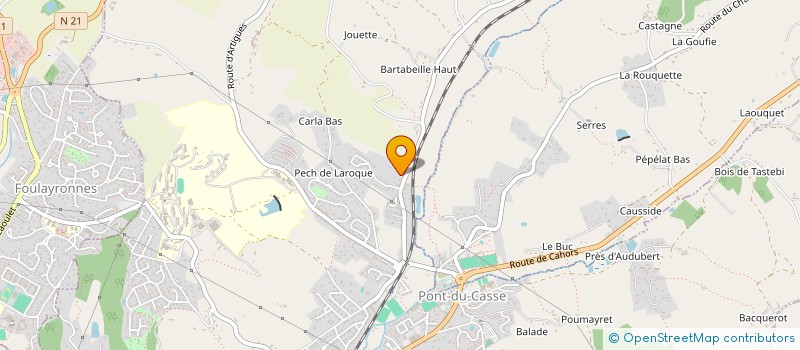 localisation de l'entreprise SSMG  PONT-DU-CASSE