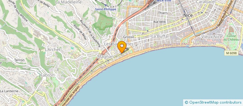 localisation de l'entreprise SSN  NICE